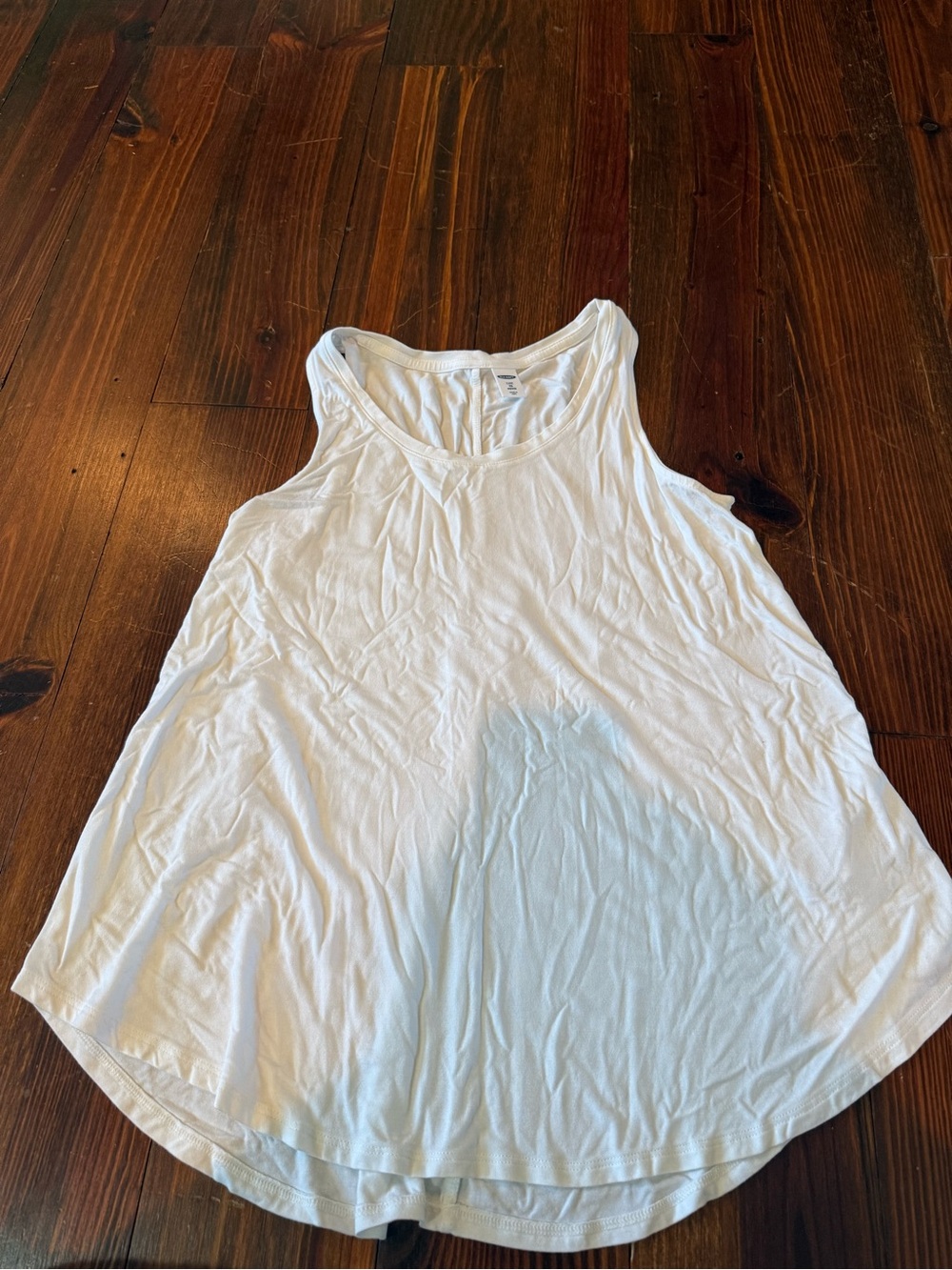 Old Navy Luxe Petite Women's White Racerback Tank Top